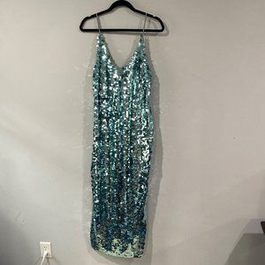 Intimately Free People Paulette Party Midi Sequin Slip Dress Size S